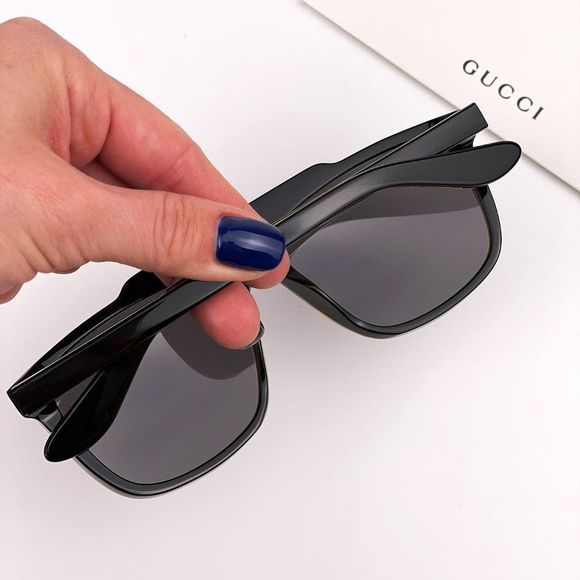 GUCCI GG1039S 001 Black Gray Aviator Men Sunglasses - Picture 2 of 11